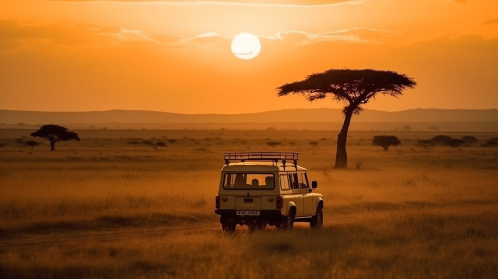 african-safari-with-sunset-kenya